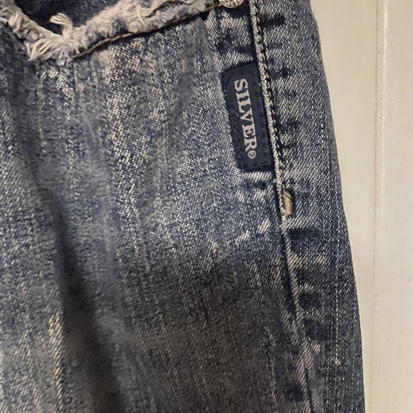 Silver Womens Jeans Distressed Size 29” Western Glove  Works - Picture 3 of 12